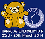 Harrogate Nursery Fair 2013 Logo on blue